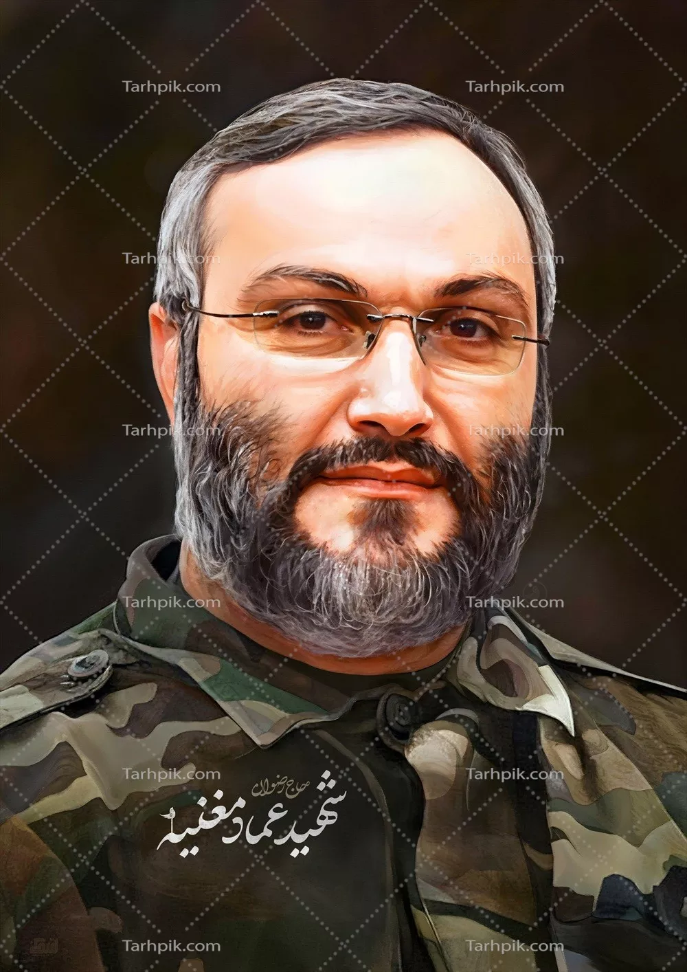 عکس شهید عماد معنیه، نماد مقاومت و ایستادگی