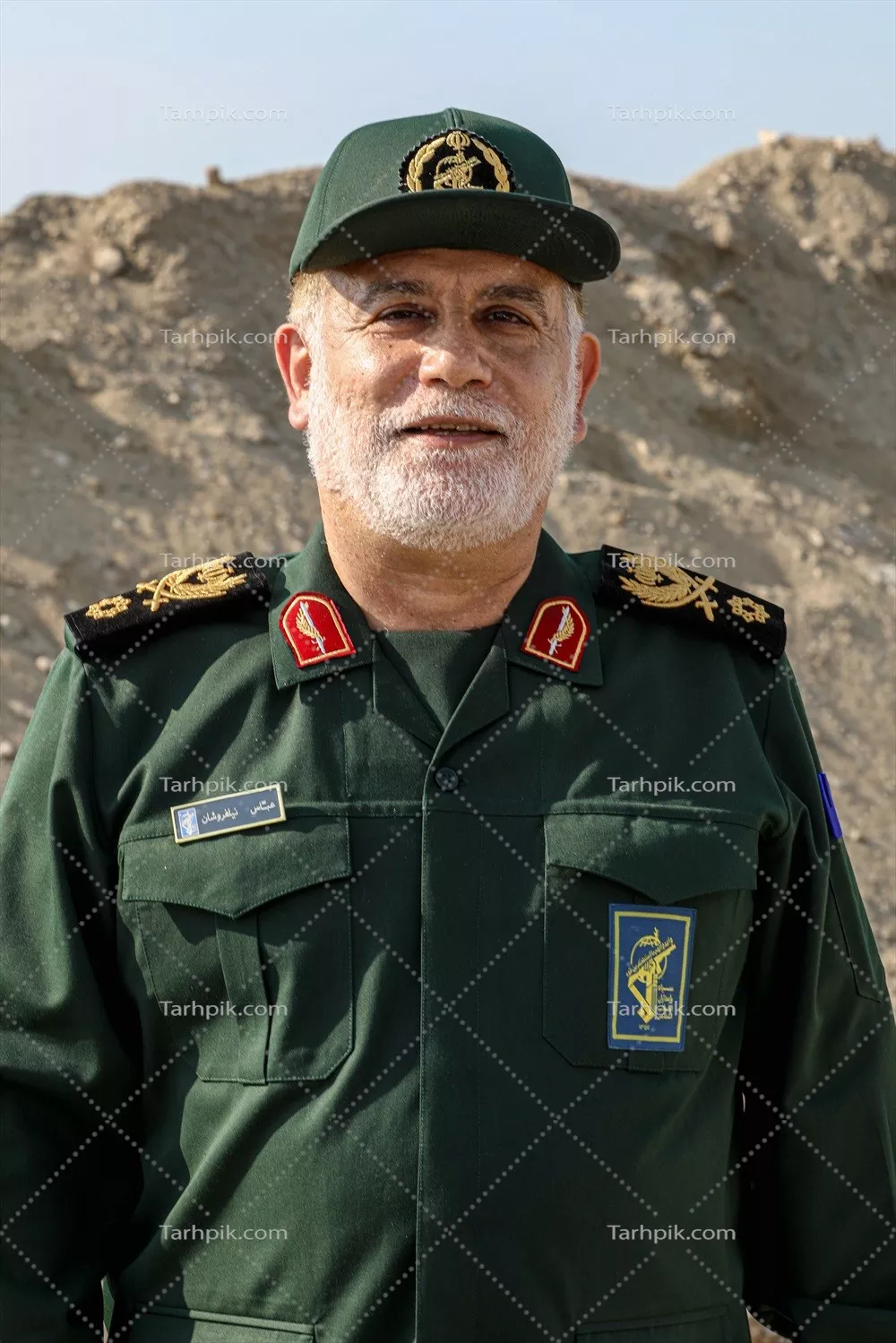 عکس پرتره شهید عباس نیلفروشان با کیفیت و زیبایی