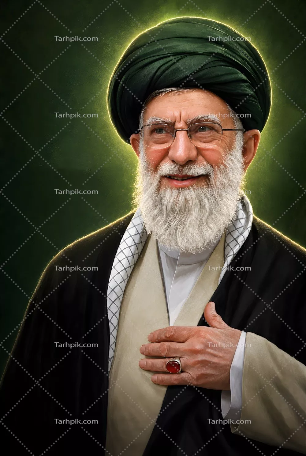عکس پوستر امام شهید سید علی خامنه ای با کیفیت عالی