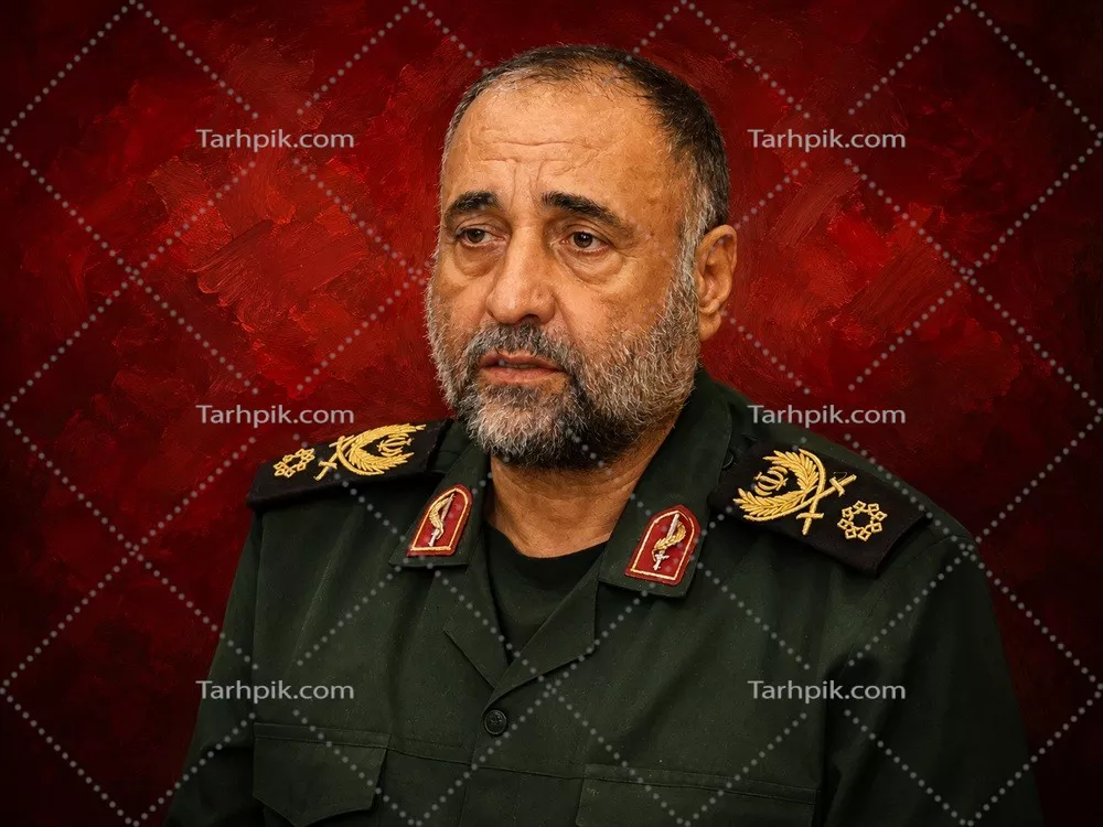 عکس پوستر شهید حسنعلی تاجیک با کیفیت و طراحی زیبا