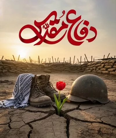 عکس پوستر هفته دفاع مقدس با طراحی زیبا و یادآور ایثار