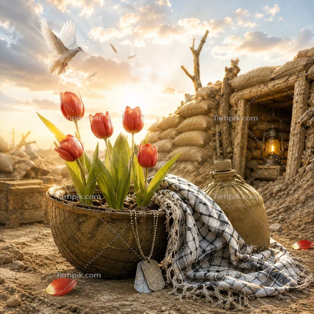 عکس تصویرسازی دفاع مقدس و یادآوری فداکاری ها