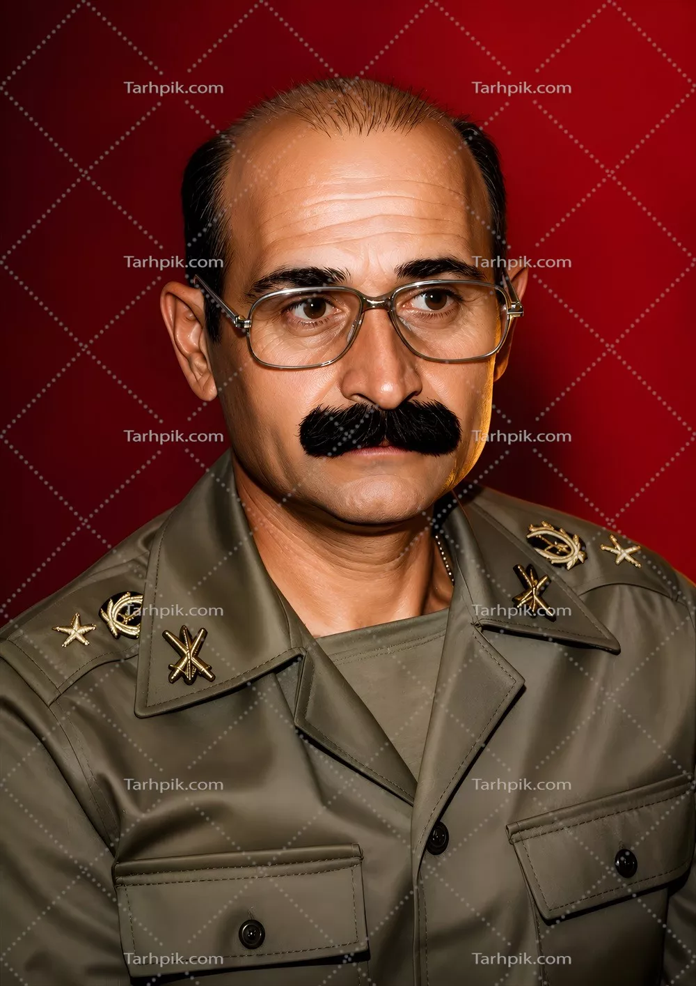 عکس شهید ولی الله فلاحی فرمانده ارتش و نقش او در دفاع