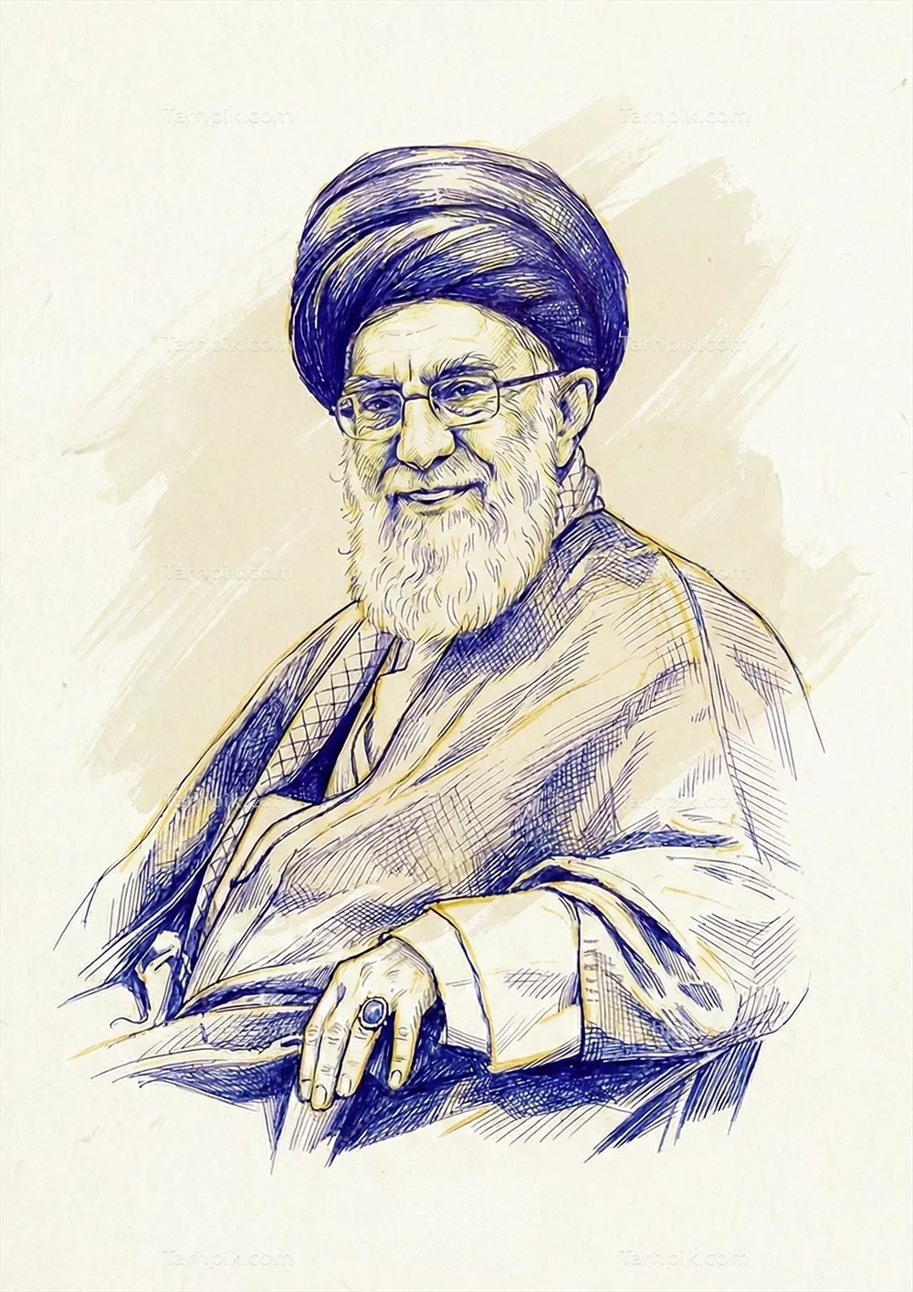 عکس پوستر مقام معظم رهبری شهید آیت الله خامنه ای با طراحی زیبا و منحصر به فرد