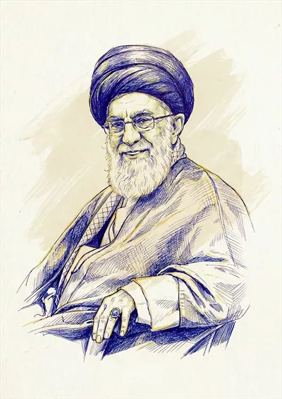 عکس پوستر مقام معظم رهبری شهید آیت الله خامنه ای با طراحی زیبا و منحصر به فرد