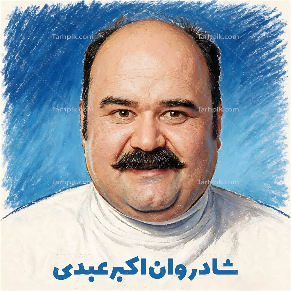 عکس پوستر شادروان اکبر عبدی