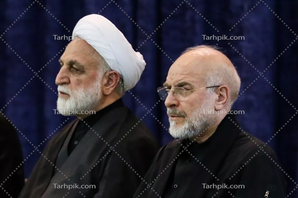 عکس غلامحسین محسنی اژهای و محمد باقر قالیباف: چهرههای سیاسی ایران