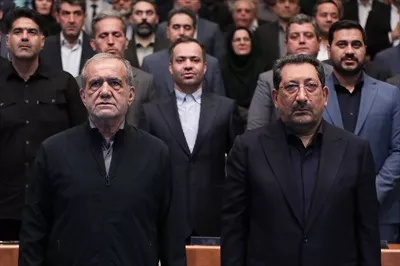 عکس مسعود پزشکیان و وزیر صنعت، معدن و تجارت