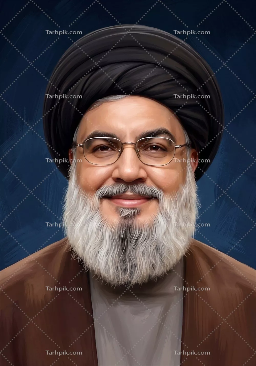 عکس پوستر سید حسن نصرالله: نماد مقاومت و رهبری در تاریخ معاصر