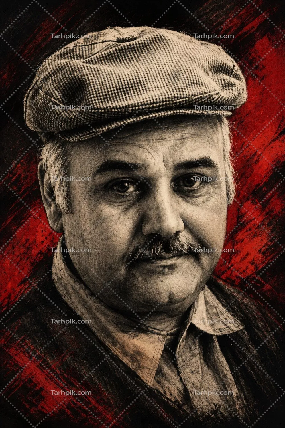 عکس پوستر مرحوم اکبر عبدی