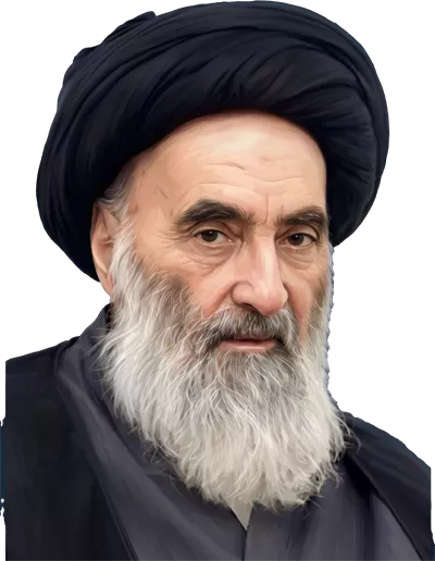 عکس آیت الله سیدعلی سیستانی بدون پس زمینه