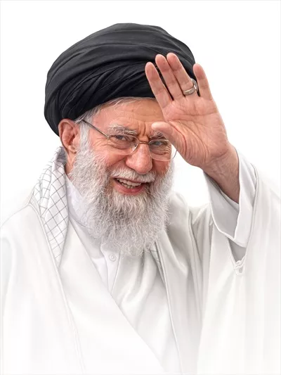 عکس پوستر سفید امام خامنهای – تصویر با کیفیت بالا و جذاب