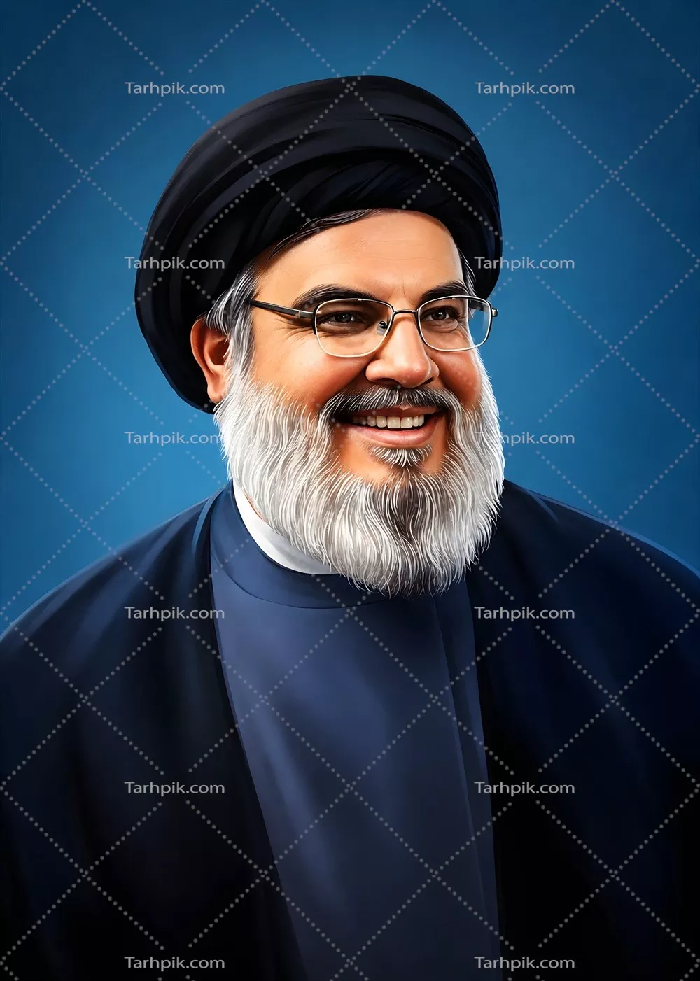 عکس با کیفیت سید حسن نصرالله، رهبر حزب الله لبنان