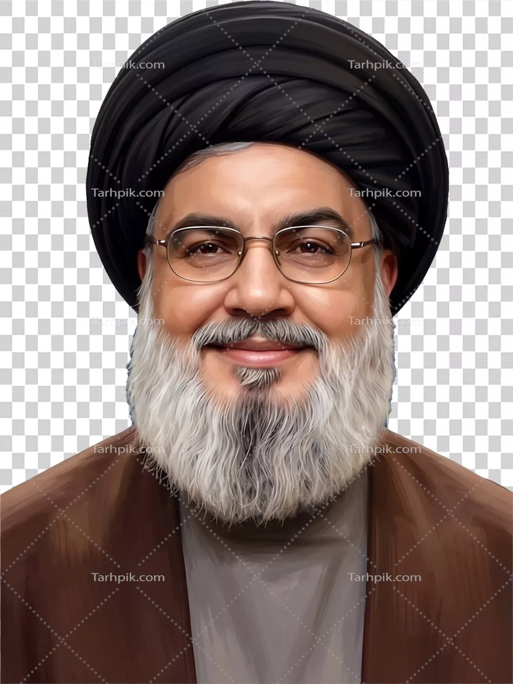 عکس سید حسن نصرالله با پسزمینه شفاف