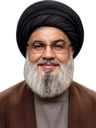 عکس سید حسن نصرالله با پسزمینه شفاف