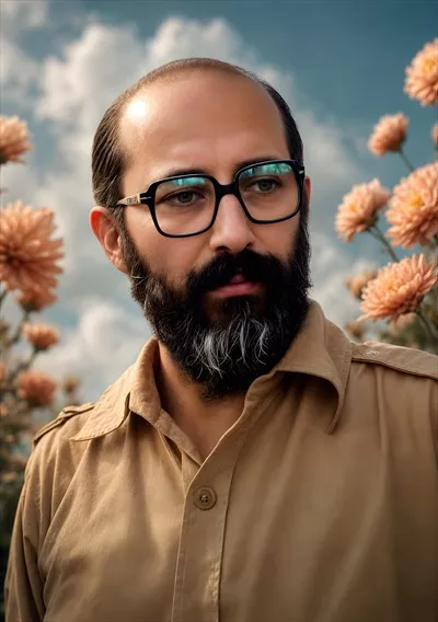 عکس پوستر شهید مصطفی چمران - نماد فداکاری و ایثار در تاریخ ایران