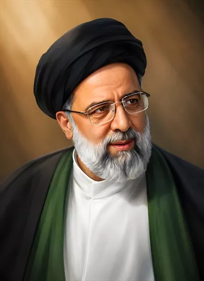 عکس پوستر شهید سید ابراهیم رئیسی با طراحی خاص و معنویات عمیق