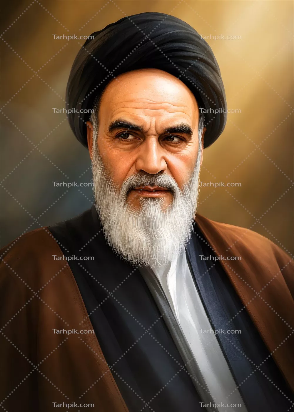 عکس پوستر گرافیکی امام خمینی با طراحی خاص و تأثیرگذار