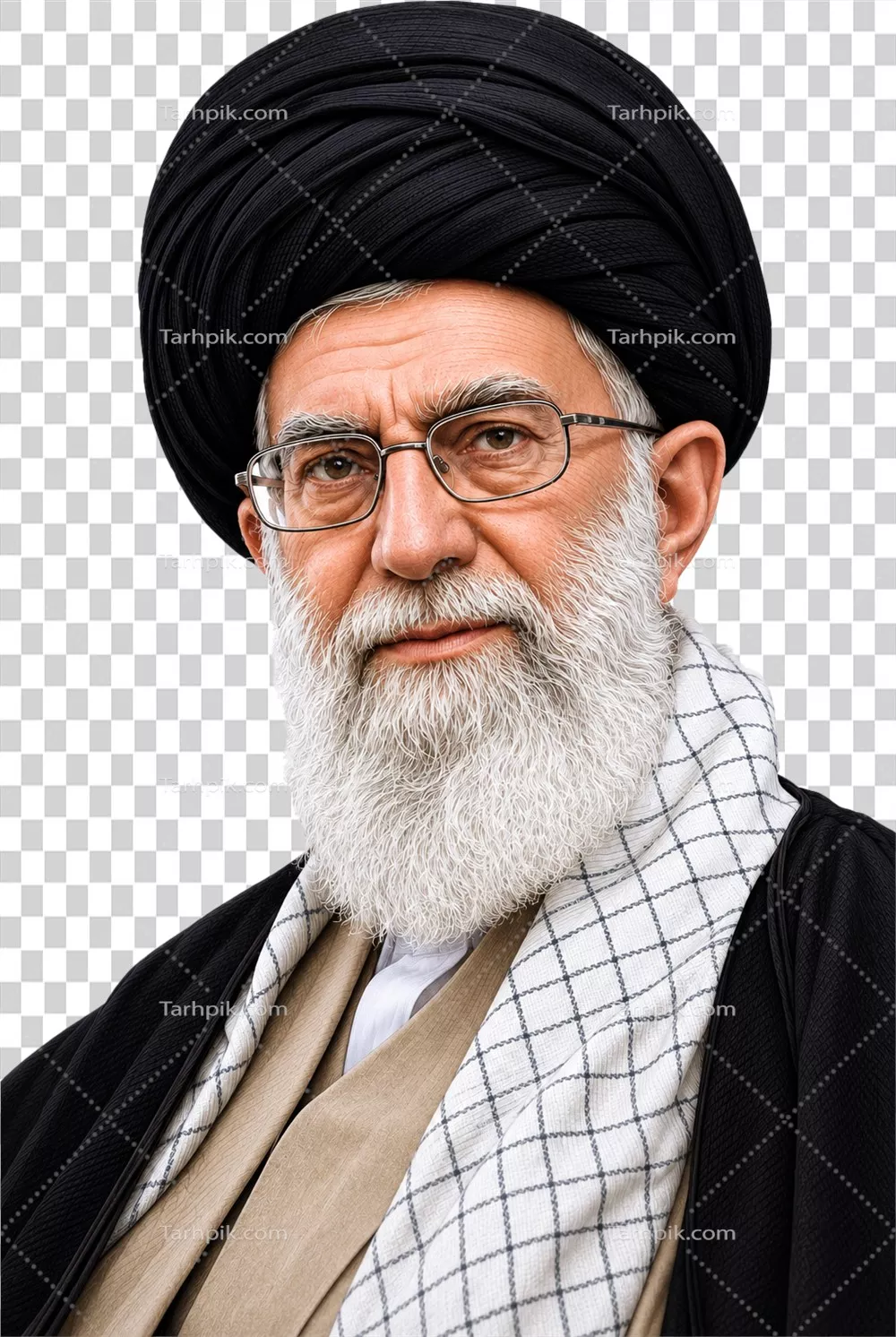 عکس امام خامنهای با پسزمینه شفاف و بدون حاشیه