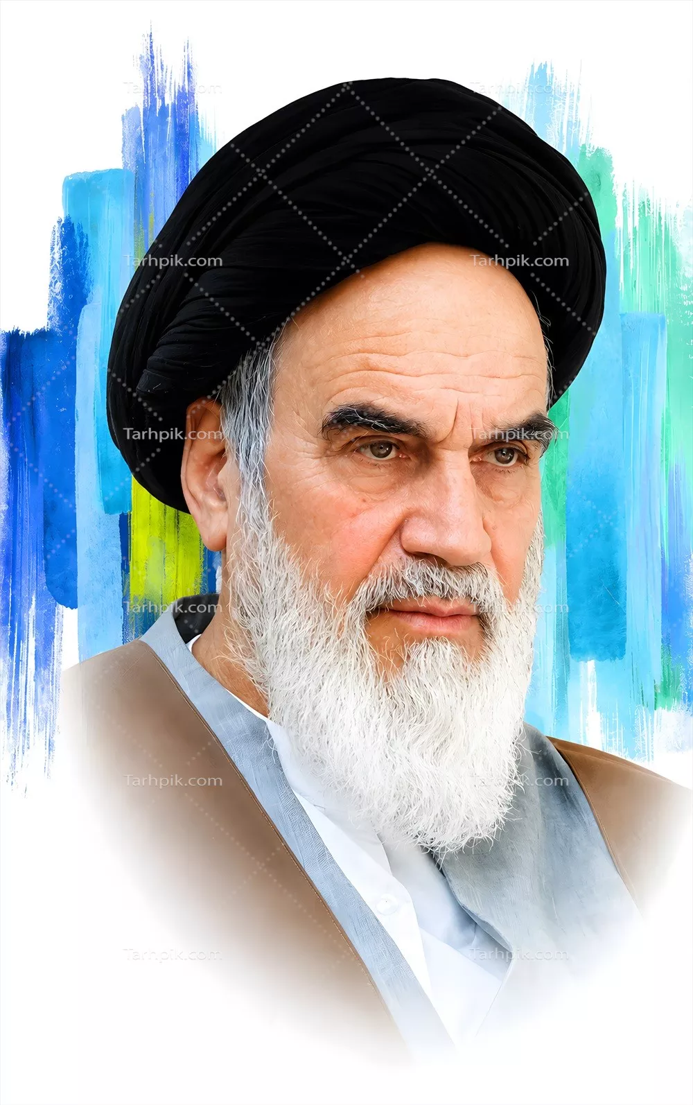 عکس پوستر سید روحالله موسوی خمینی: نگاهی به چهره بزرگ تاریخ ایران
