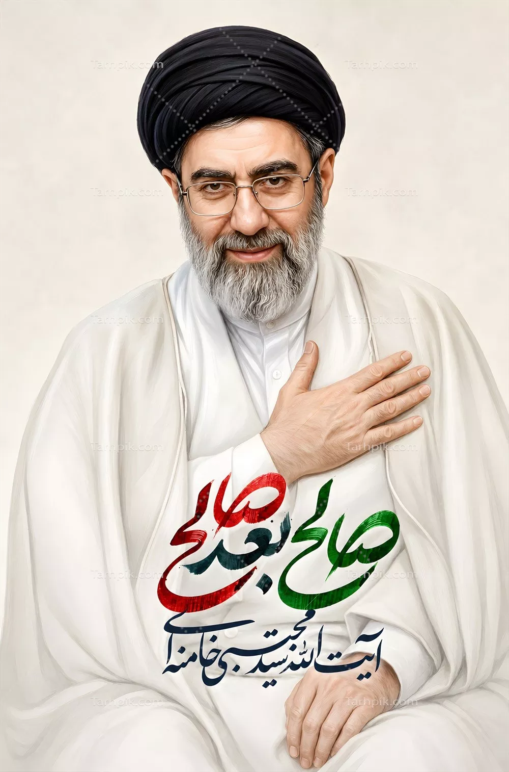 عکس پوستر امام سید مجتبی حسینی خامنه ای: باریک بینی در رهبران اسلامی