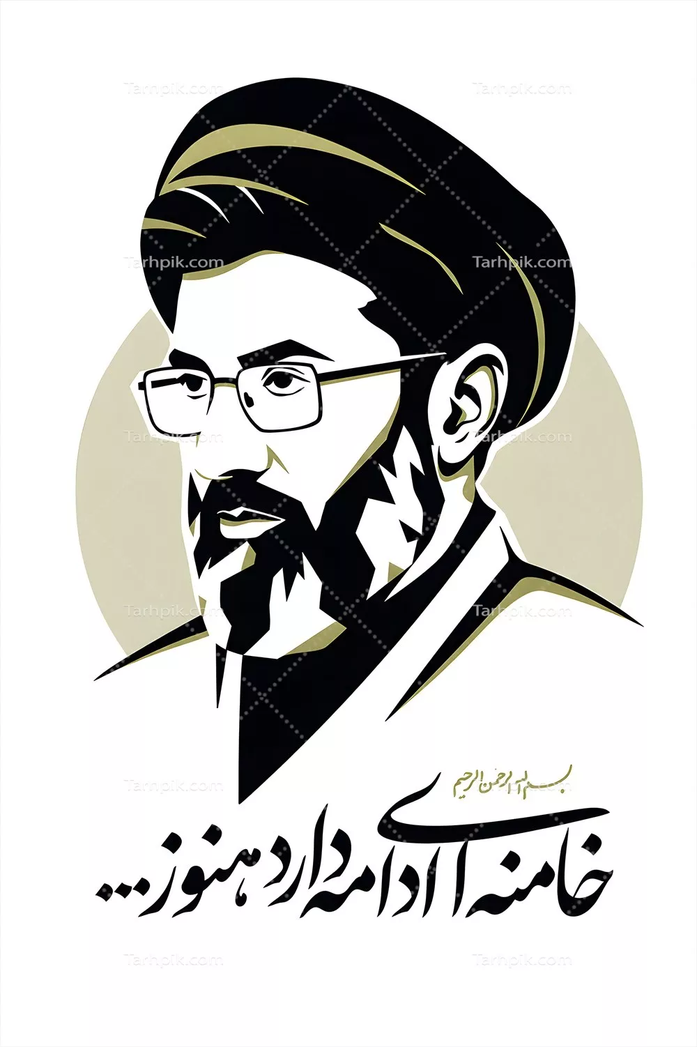 عکس پوستر امام سید مجتبی خامنهای - نشانهای از رهبری و دیانت در تاریخ اسلامی