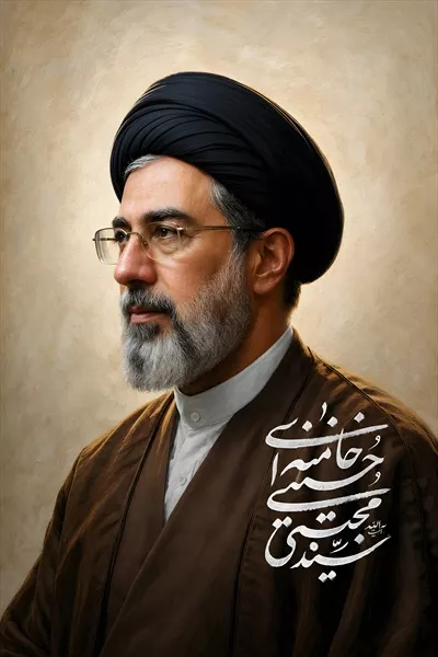 عکس پوستر سید مجتبی حسینی خامنهای مقام معظم رهبری