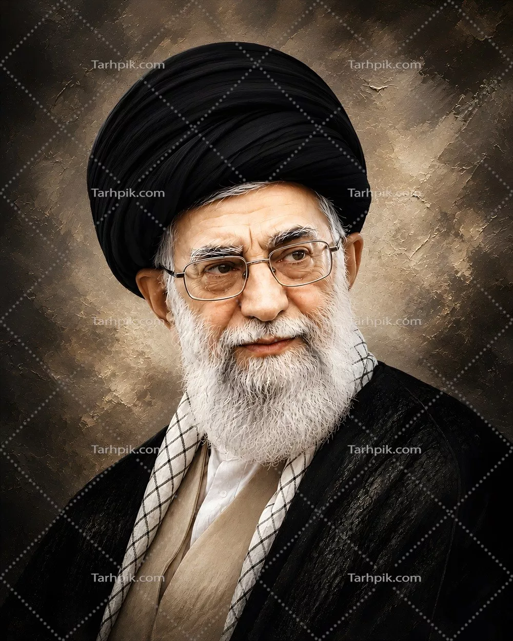 عکس پوستر شهید رهبر ایران سیدAli خامنهای: تصویر و یادوارهای از رهبری فرهیخته