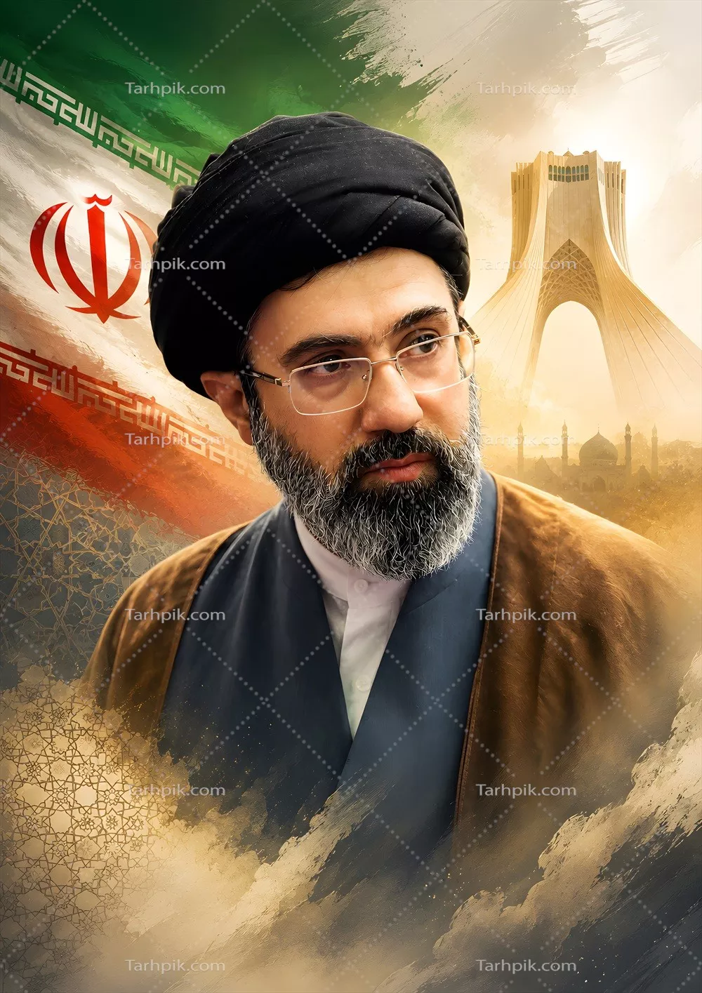 عکس پوستر رهبر عالیرتبه سوم جمهوری اسلامی ایران: سید مجتبی خامنهای