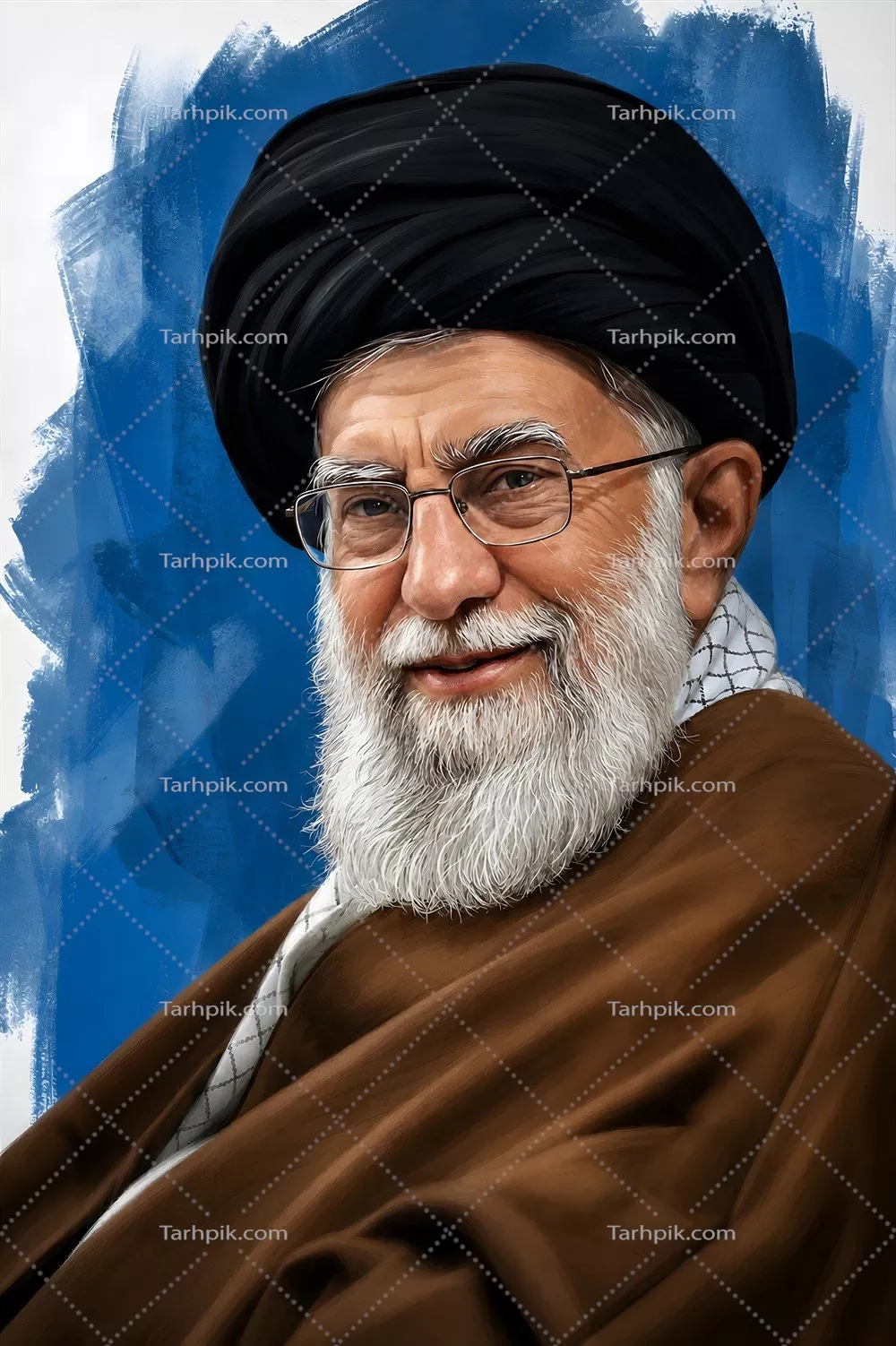 عکس پوستر گرافیکی آماده چاپ از سید علی خامنهای