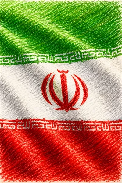 عکس پرچم عمودی ایران: نماد ملی و تاریخی کشور ایران