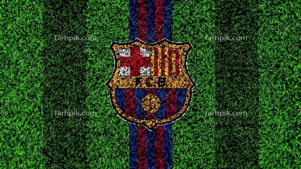 عکس پس‌زمینه سبز منظره برای تیم فوتبال بارسلونا (FCB)