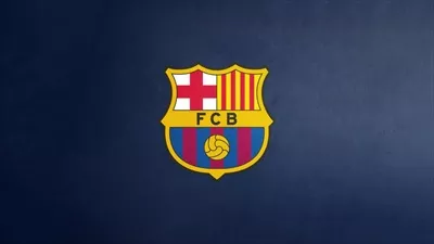 عکستصویر زمینه آبی دریایی FC Barcelona با طراحی خاص و کیفیت عالی