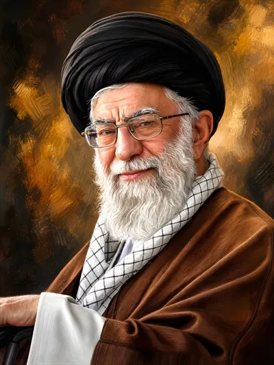 عکس طراحی گرافیکی رهبر شهید آیت الله سید علی خامنه ای