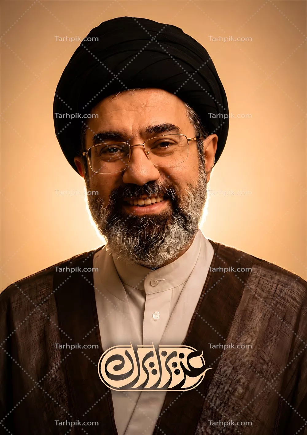 عکس آیت الله مجتبی خامنه‌ای: رهبر محترم و عزیز ایران