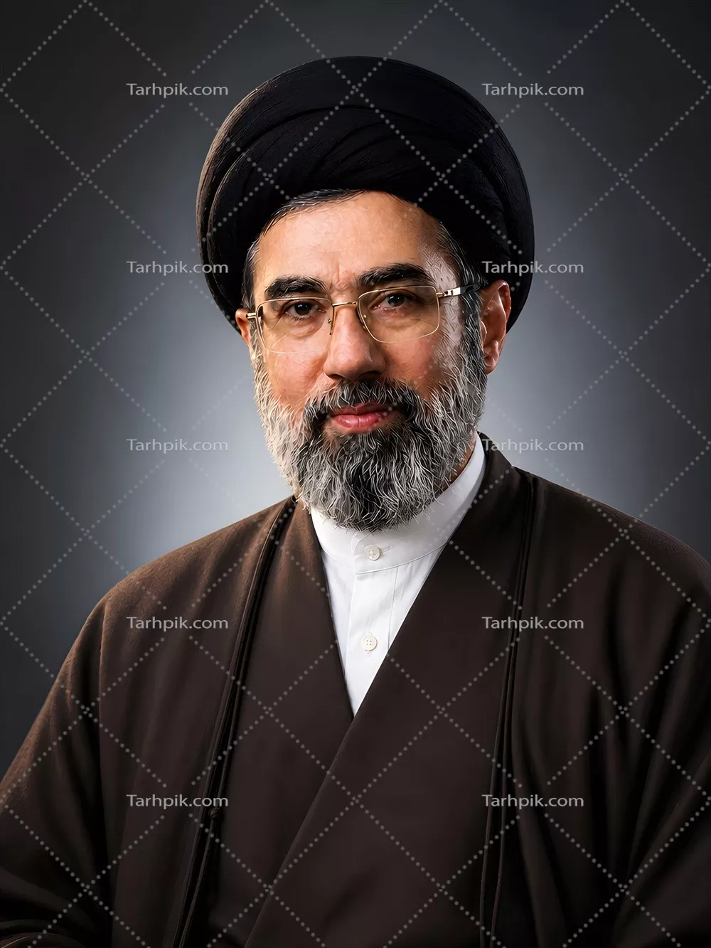 عکس پرتره آیت‌الله مجتبی خامنه‌ای: الهام‌بخش و پایدار در تاریخ معاصر ایران