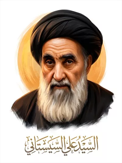 عکس سید علی سیستانی: مرجع تقلید بزرگ شیعه و نقش او در تاریخ معاصر ایران