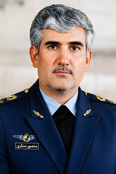 عکس پوستر تصویر شهید منصور ستاری با طراحی منحصر به فرد و معنوی
