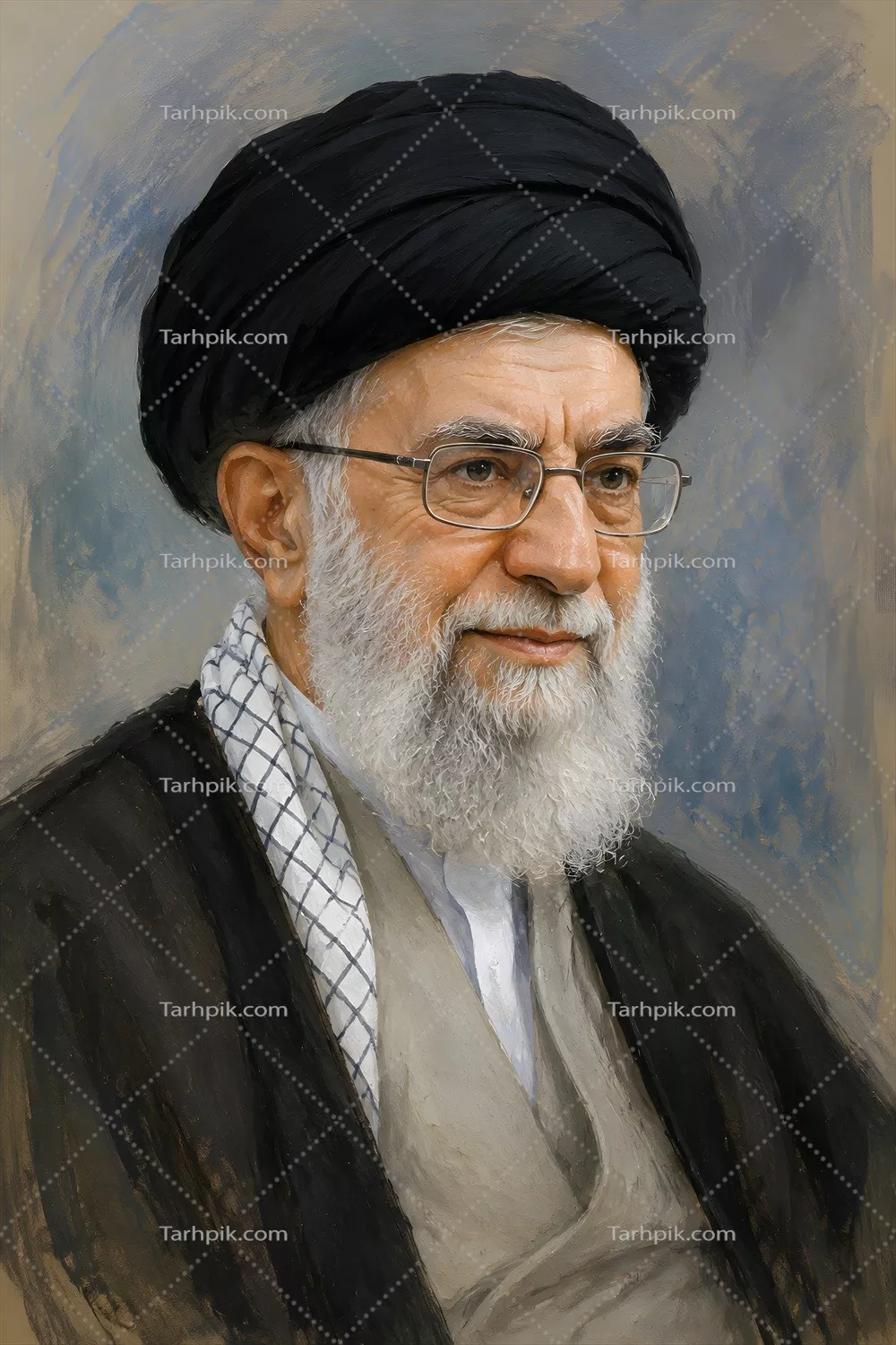 عکس نقاشی شهید سید علی خامنهای