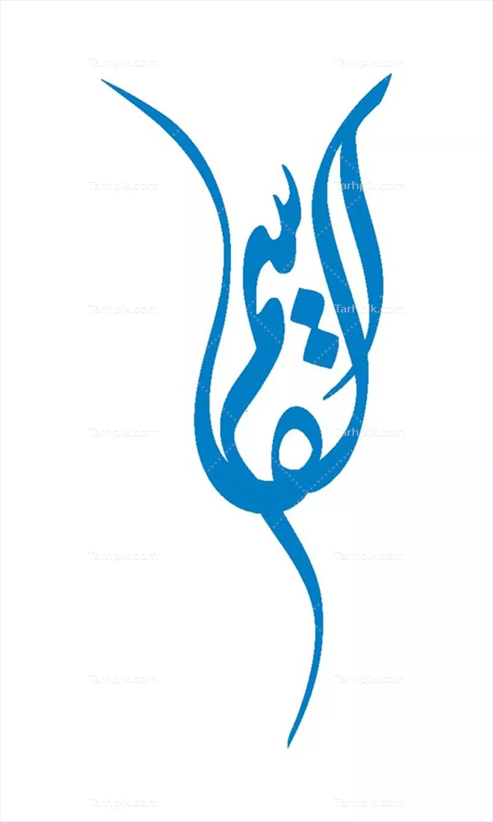وکتور اسم القاسم مناسب برش لیزری