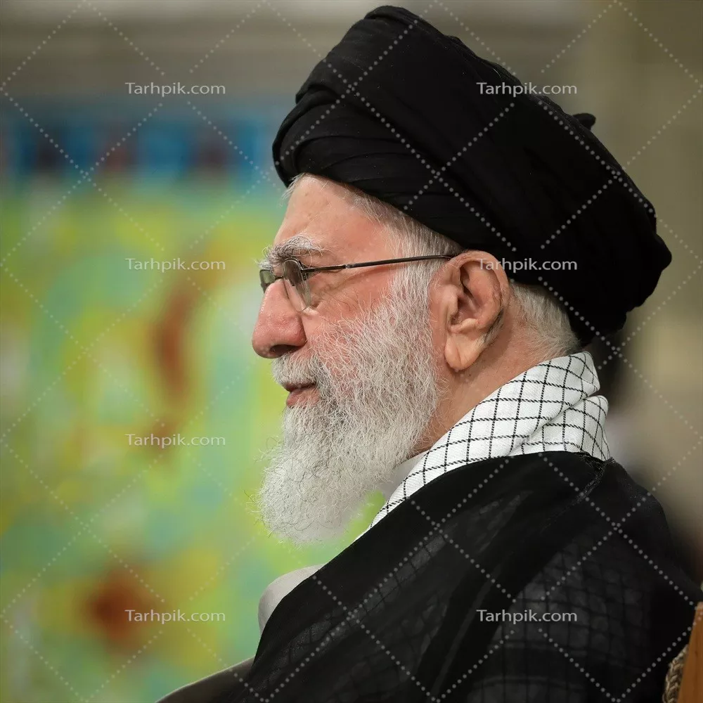 عکس رهبر شهید از نمای بغل با جزئیات و وضوح بالا