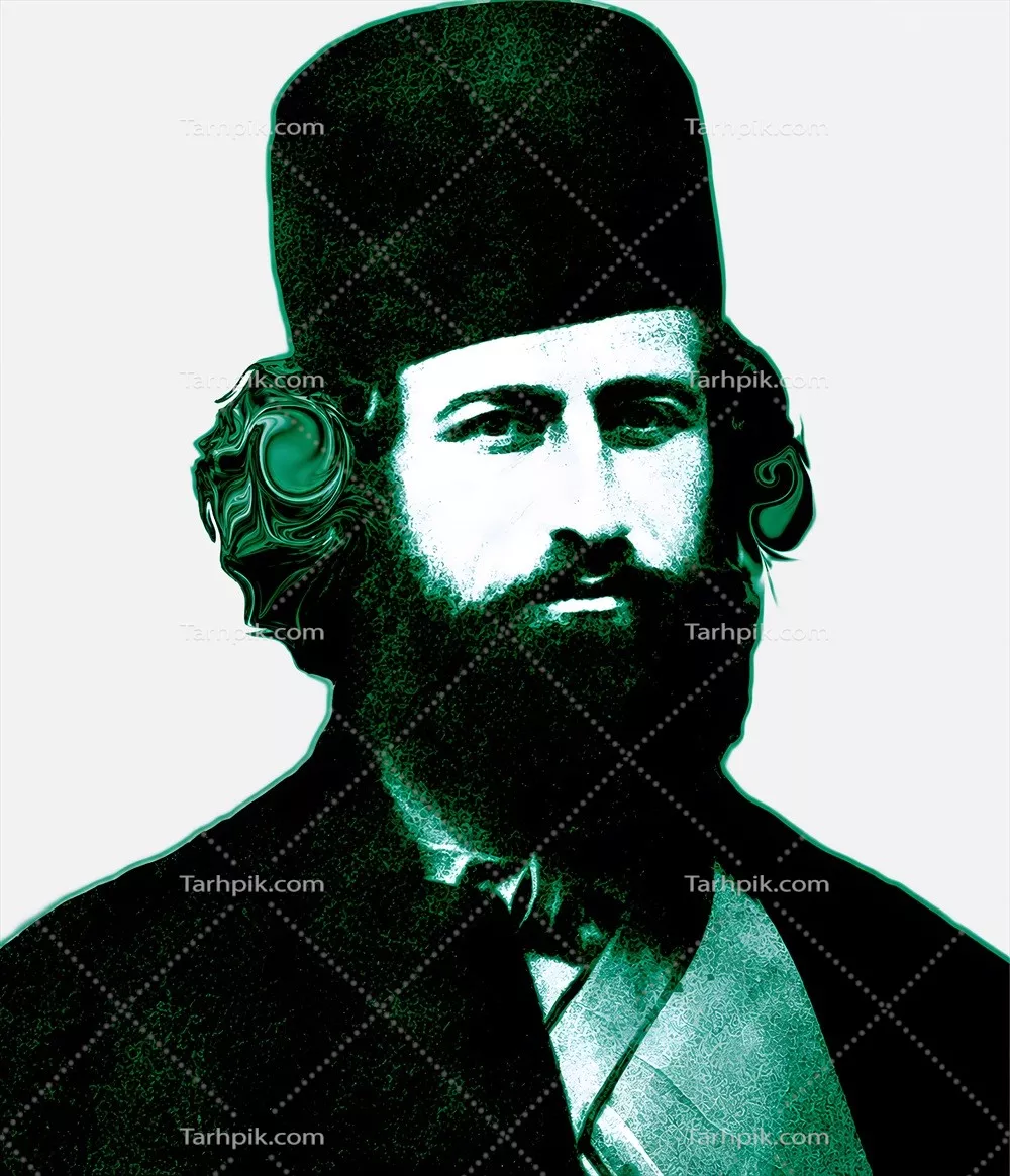 عکس گرافیکی میرزا کوچک خان جنگلی با طراحی زیبا و جذاب