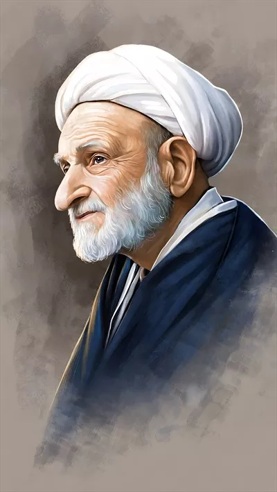 عکس پوستر آیت الله بهجت با طراحی زیبا و الهام بخش