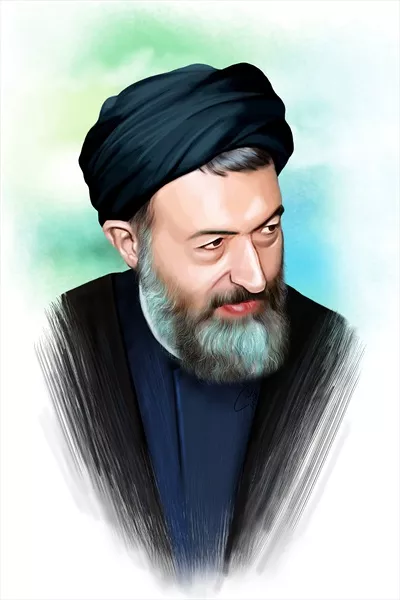عکس پوستر سید محمد حسینی بهشتی آماده چاپ با کیفیت بالا