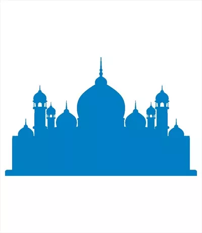 وکتور مسجد مناسب برش لیزری برای تزئینات مذهبی و فرهنگی
