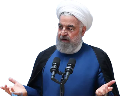 عکس دوربری حسن روحانی بدون پس زمینه و با کیفیت بالا برای استفاده در طراحی