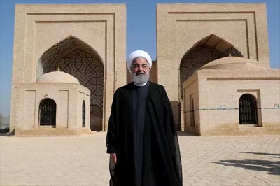 عکس حسن روحانی در بازدید از اماکن تاریخی تاجیکستان و فرهنگ غنی آن