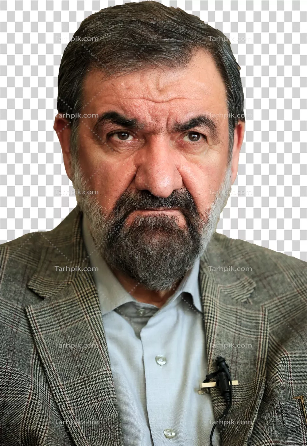 عکس دوربری محسن رضایی بدون پس زمینه و مناسب برای طراحی گرافیکی