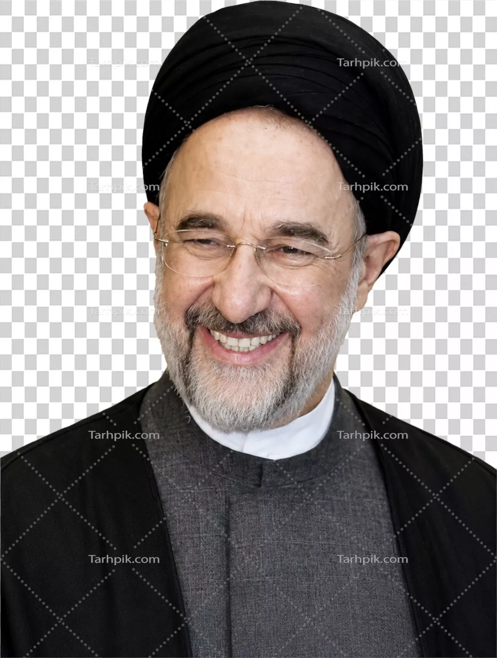 عکس دوربری محمد خاتمی بدون پس زمینه و مناسب برای استفاده در طراحی