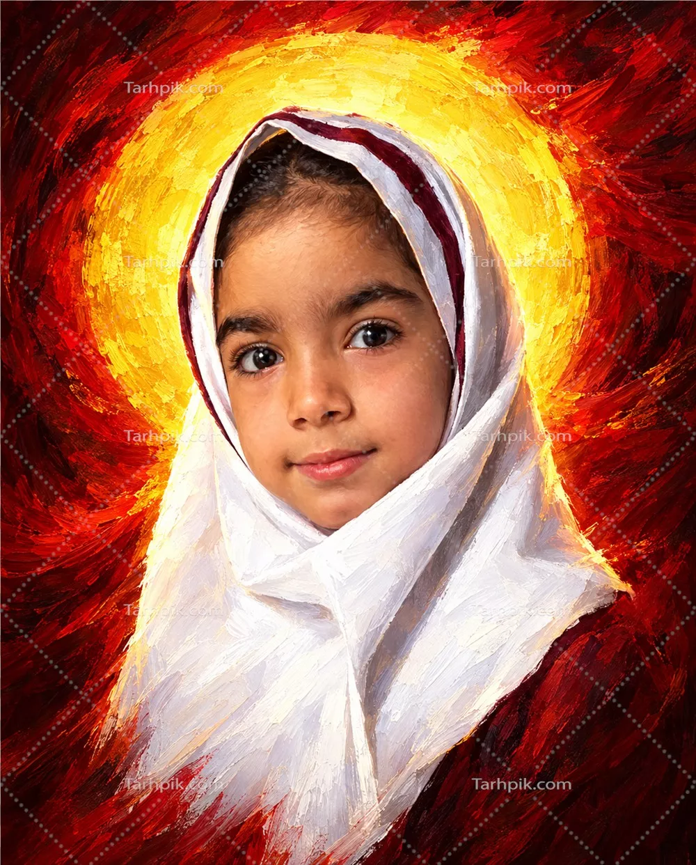عکس زندگی و یاد شهیده هنا دهقانی دانش آموز مدرسه میناب نمای نزدیک